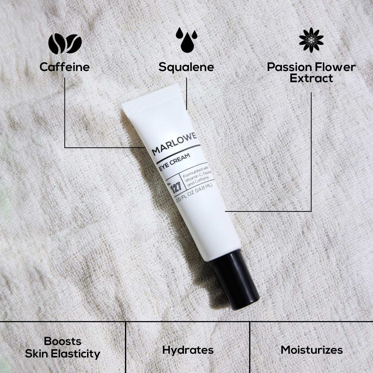 MARLOWE. fast-absorbing moisturizer pump detail demonstrating easy dispensing