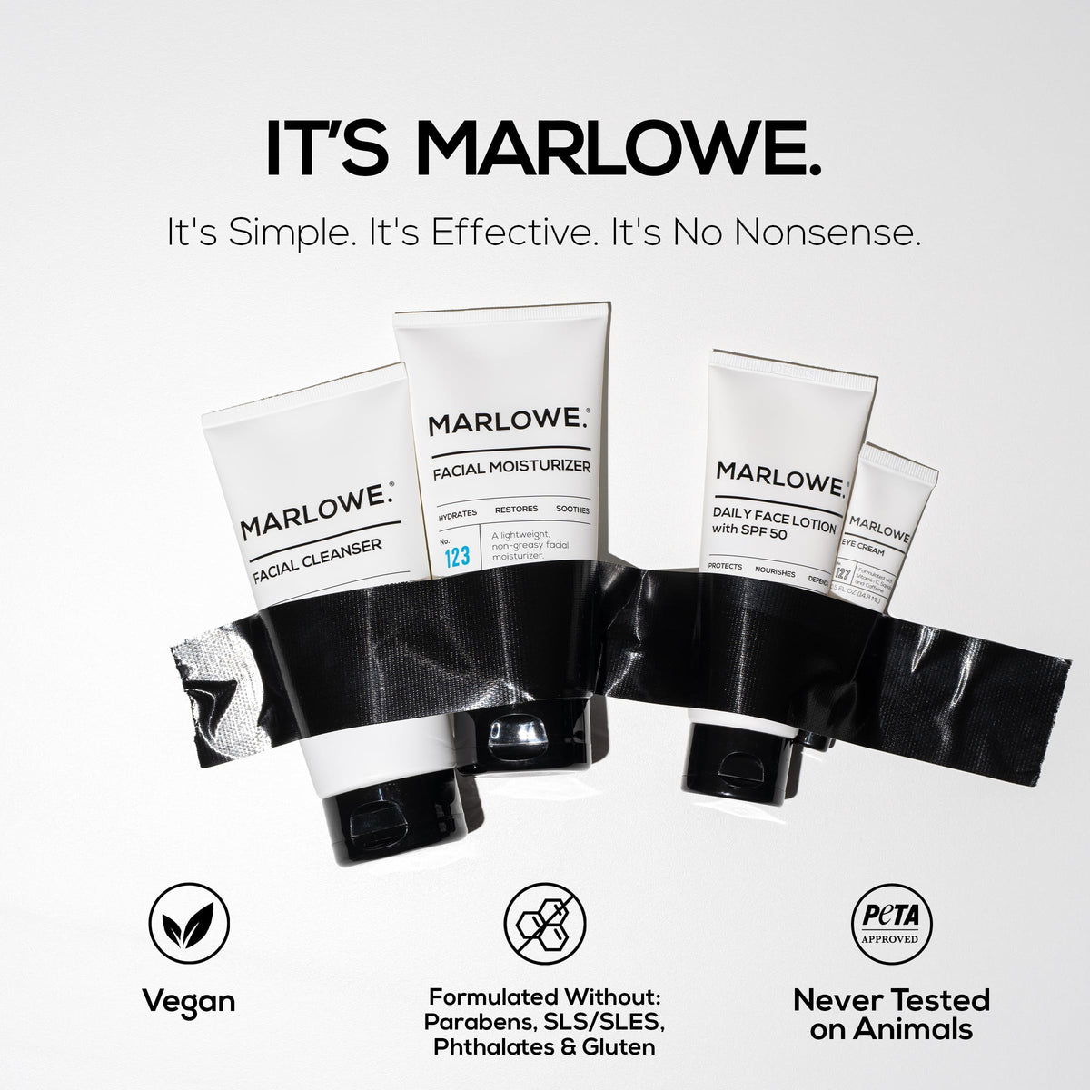 MARLOWE. kit held in hand for scale to show portable travel-friendly sizes