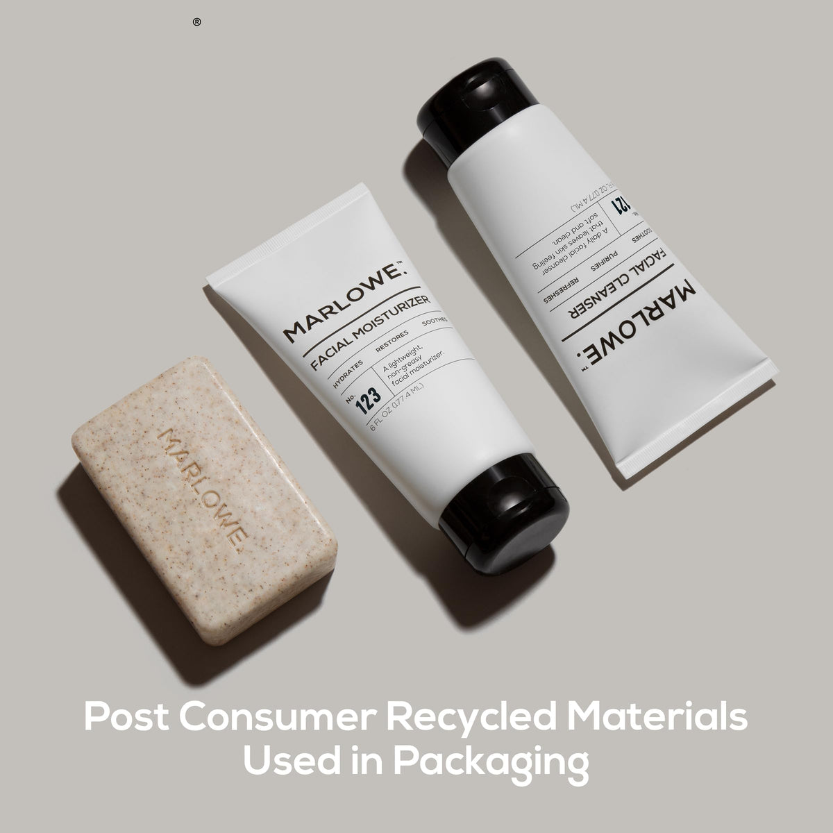 MARLOWE. product sizes in hand showing portable scale and easy storage benefit