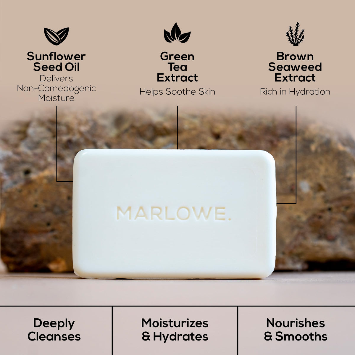 MARLOWE. sage and fir still life suggesting fresh woodsy scent with balanced warmth