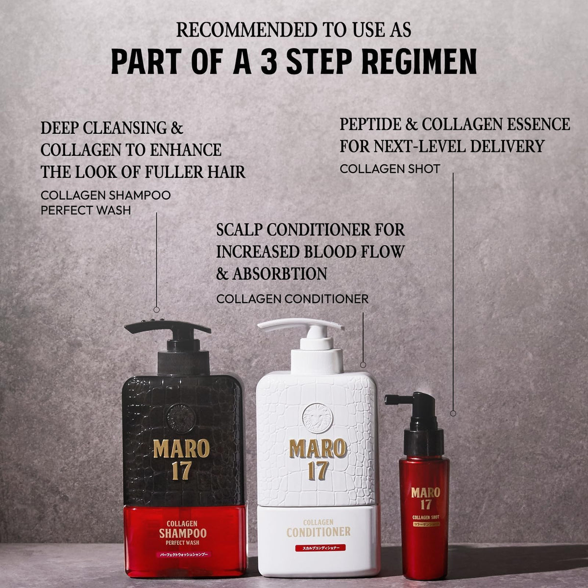 MARO17 lifestyle bathroom shelf conveying daily grooming routine
