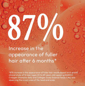 MARO17 shampoo in hand demonstrating easy application and control