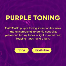 MARS MADE shampoo bar held in hand to show true 120g size and portability benefit