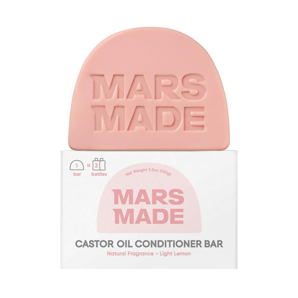 MARS MADE front packaging showing bar and benefits for eco-friendly haircare