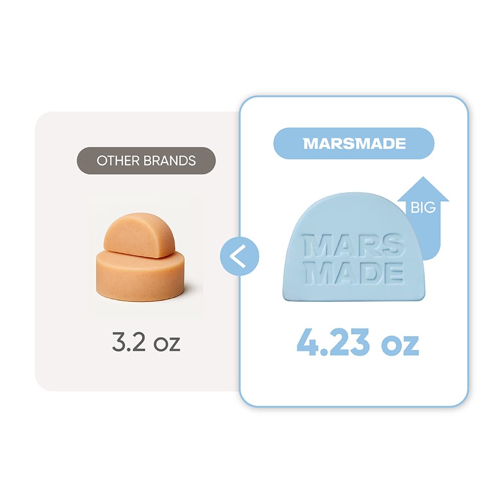 MARS MADE bar with zero-waste packaging in sustainable bathroom scene