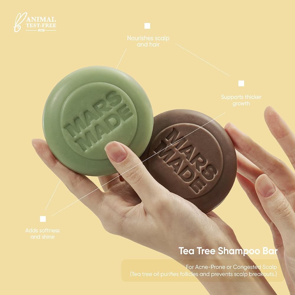 MARS MADE close-up of bar texture highlighting natural oils and hydration benefit