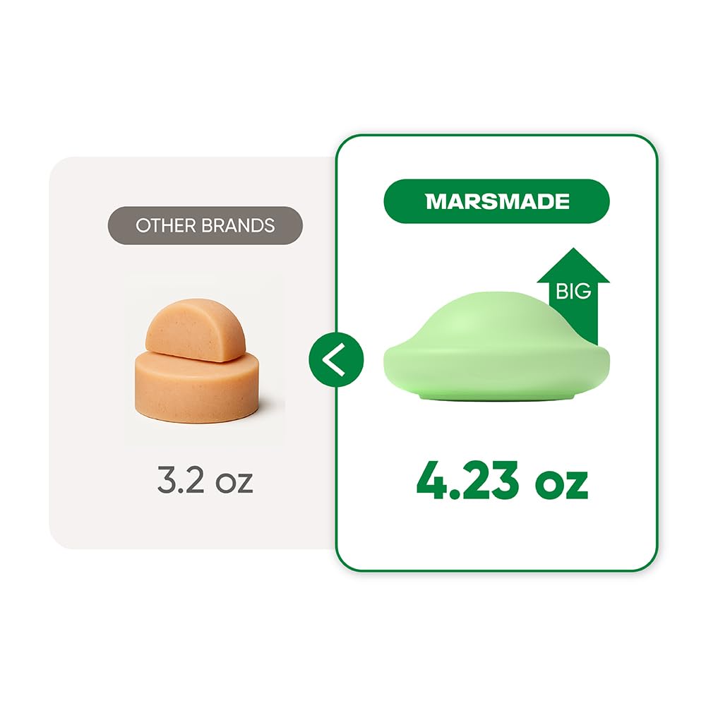 MARS MADE shampoo bar inside soap net showing storage trick to extend lifespan