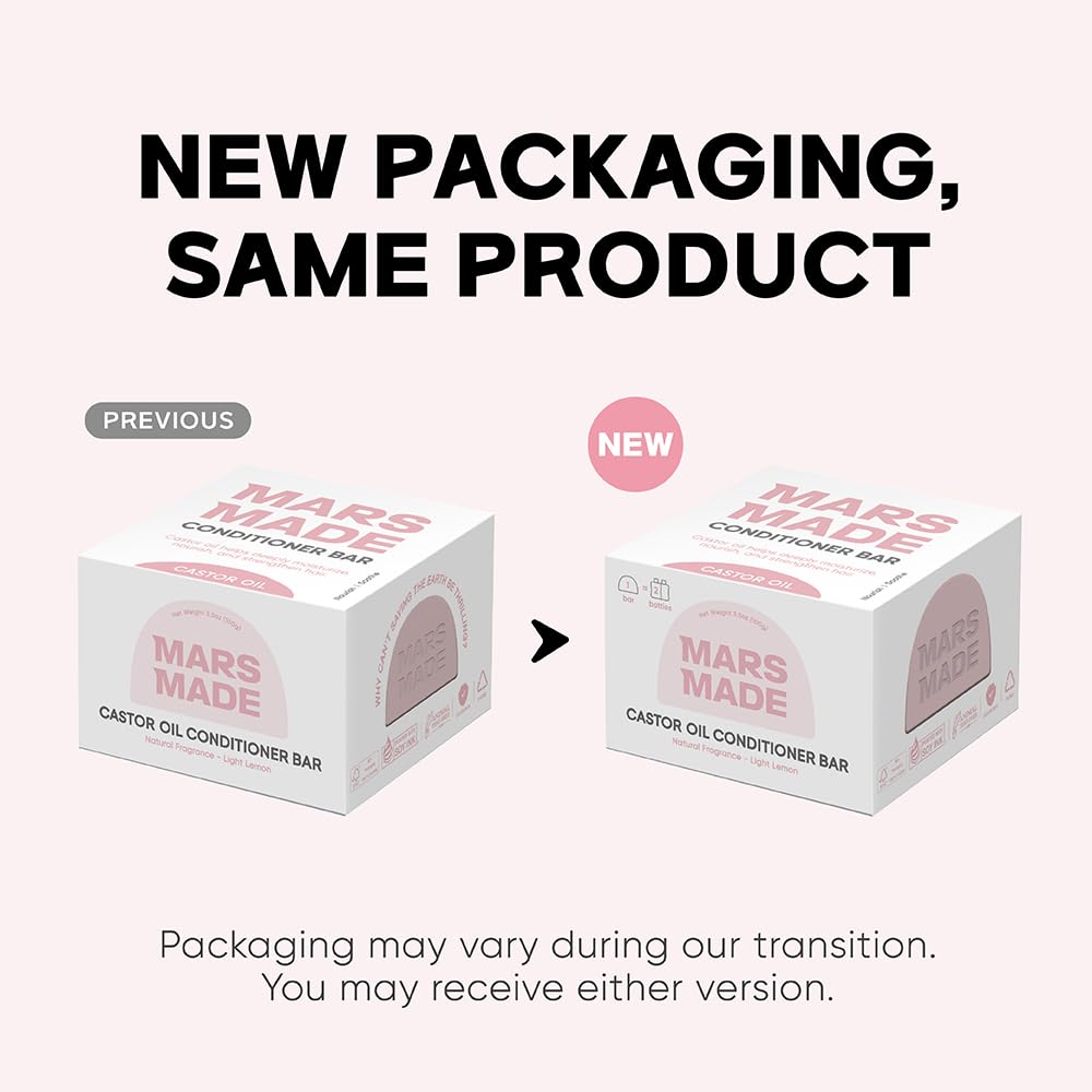 MARS MADE close-up texture of conditioner bar showing creamy conditioning richness