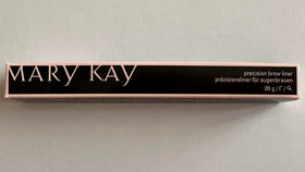 Mary Kay Signature Brow Liner blonde swatches on skin demonstrating buildable natural color