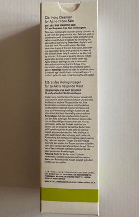 Mary Kay bottle label detail showing active 2% salicylic acid information