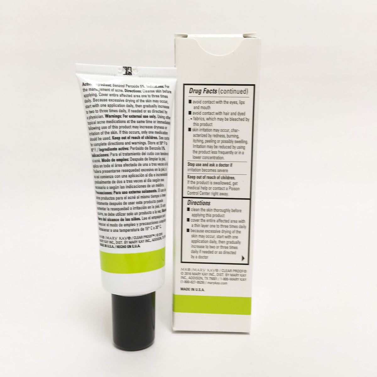 Mary Kay Clearproof on bathroom counter lifestyle image highlighting brand convenience for spot treatment