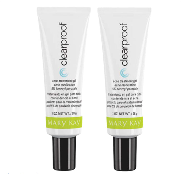Mary Kay Clearproof front packaging showing clear gel tube for fast blemish care