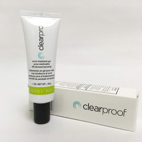 Mary Kay Clearproof gel texture close-up showing clear lightweight formula absorbed quickly