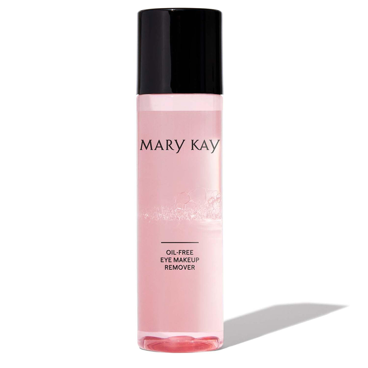 Mary Kay bottle front packaging showing product and size, clear benefit of portability