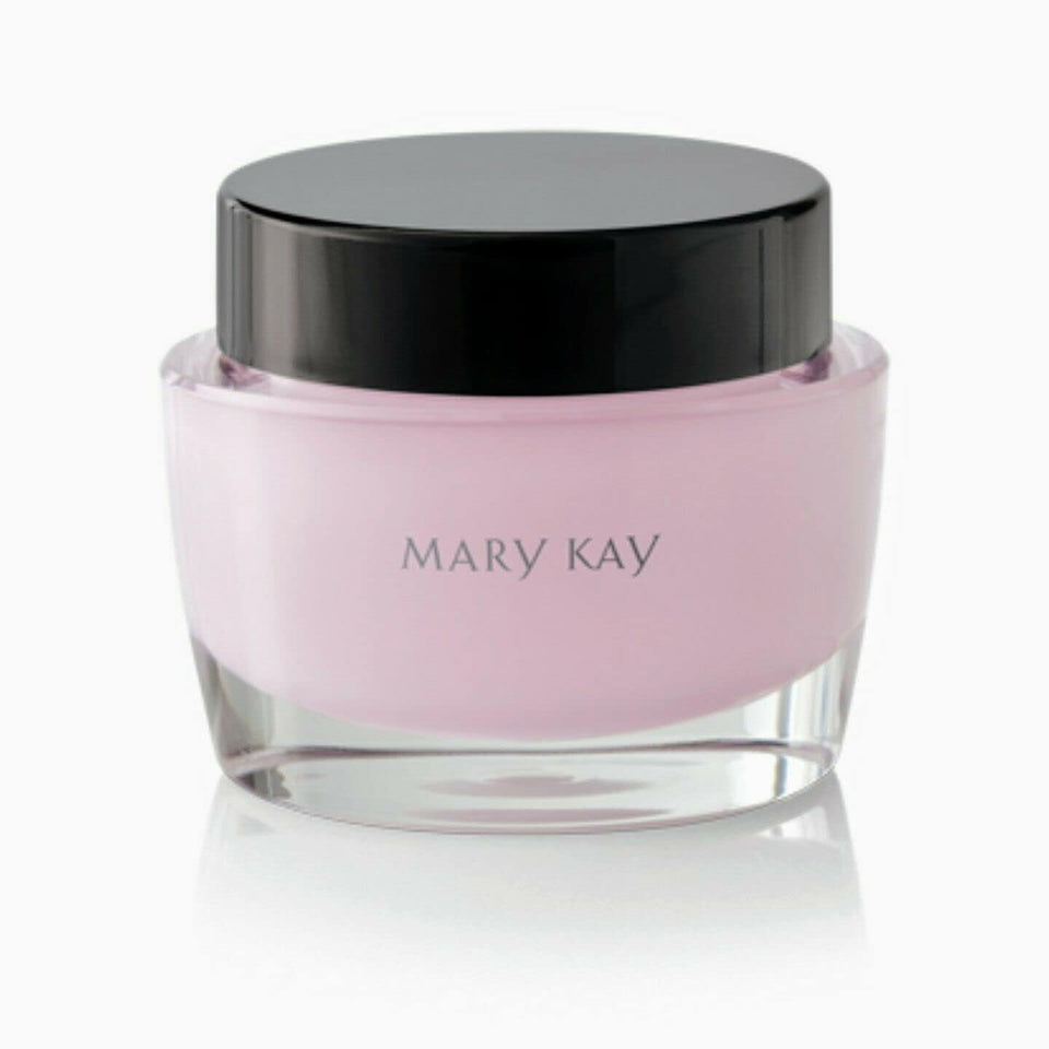 Mary Kay front jar view showing clean packaging and easy scoop benefit