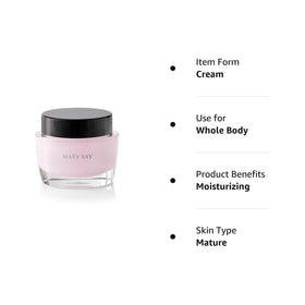 Mary Kay cream texture close-up showing rich, smooth consistency for deep hydration