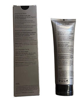 Mary Kay MK Men next to razor showing 4.5 fl oz size for travel and gym benefit