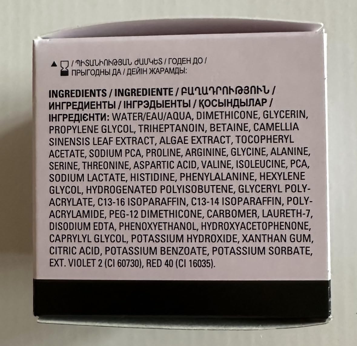 Mary Kay hand holding gel showing compact size and portability