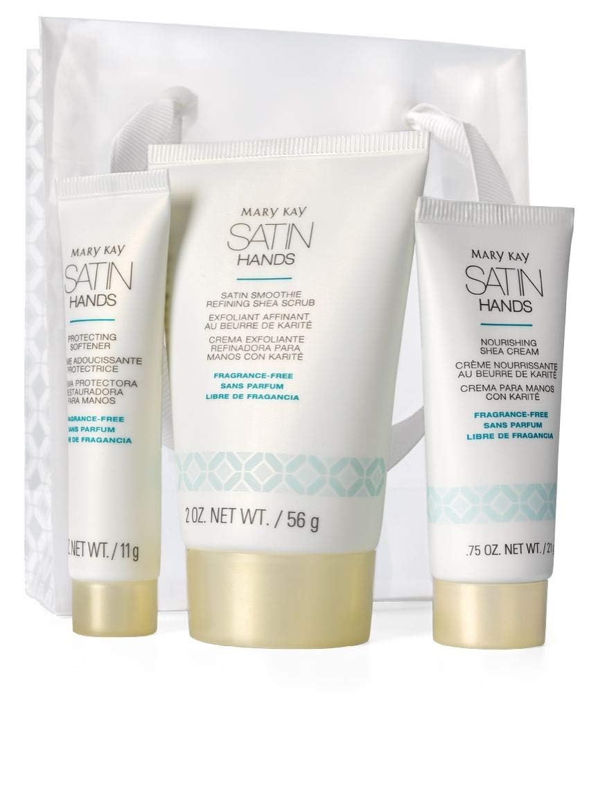 Mary Kay Satin Hands front packaging showing product trio and gift-ready look for easy giving