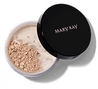 Mary Kay Silky Setting Powder open top view revealing finely milled pressed powder, easy access