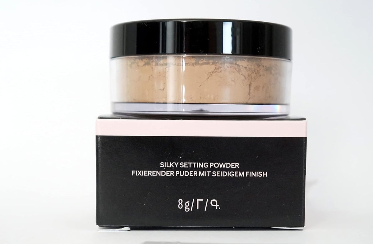 Mary Kay Silky Setting Powder texture closeup highlighting silky finish and smooth blendability