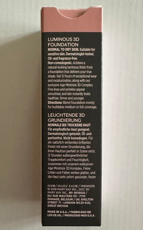 Mary Kay foundation texture swatch on arm showing smooth blendability benefit