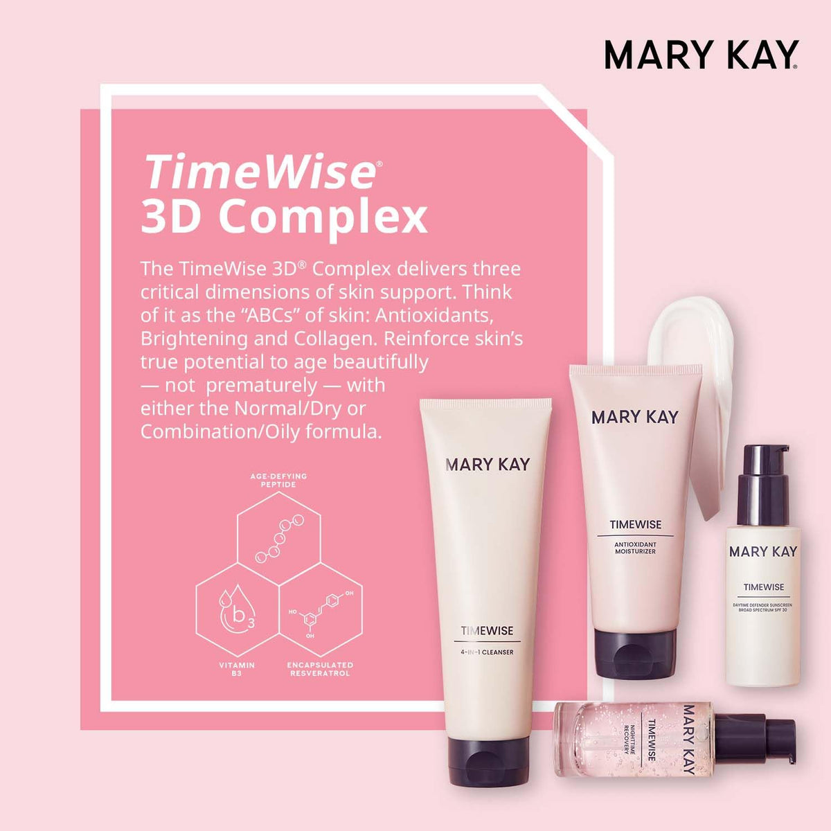 Mary Kay cleanser texture close-up illustrating gentle oil control and balance