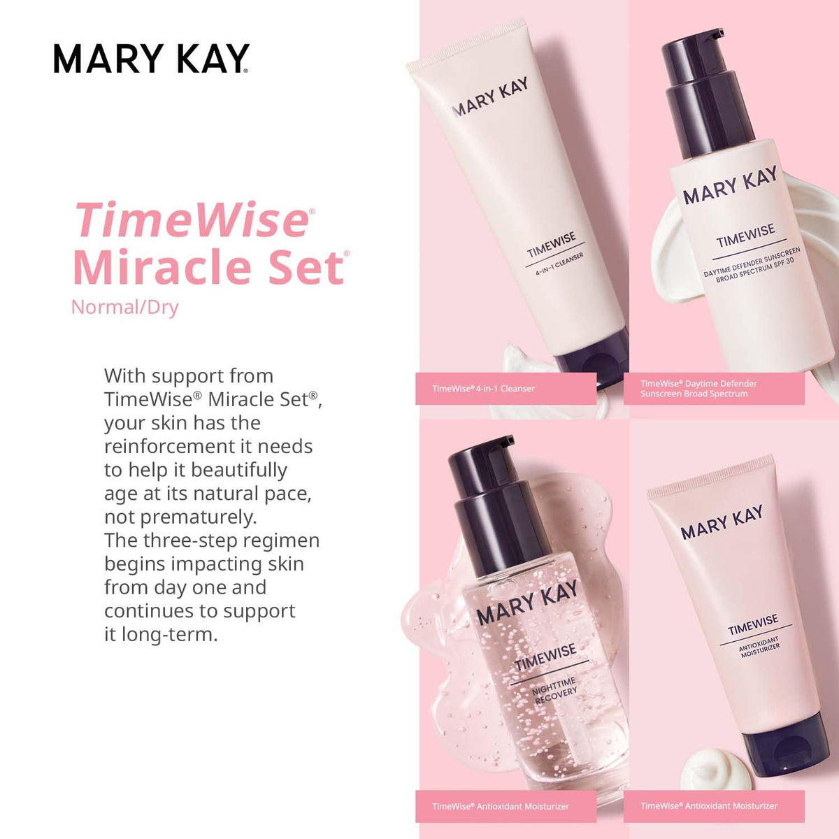 Mary Kay day moisturizer with SPF label visible for daily protection