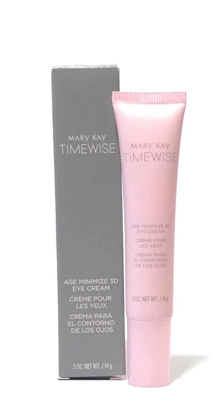 Mary Kay TimeWise eye cream front jar showing product packaging and brand benefits