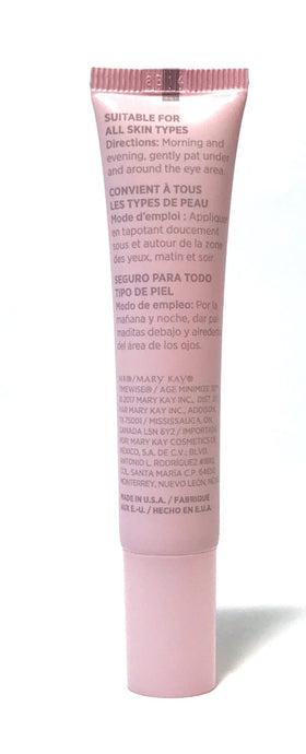 Mary Kay TimeWise eye cream applied near eye in morning routine demonstrating brightening effect
