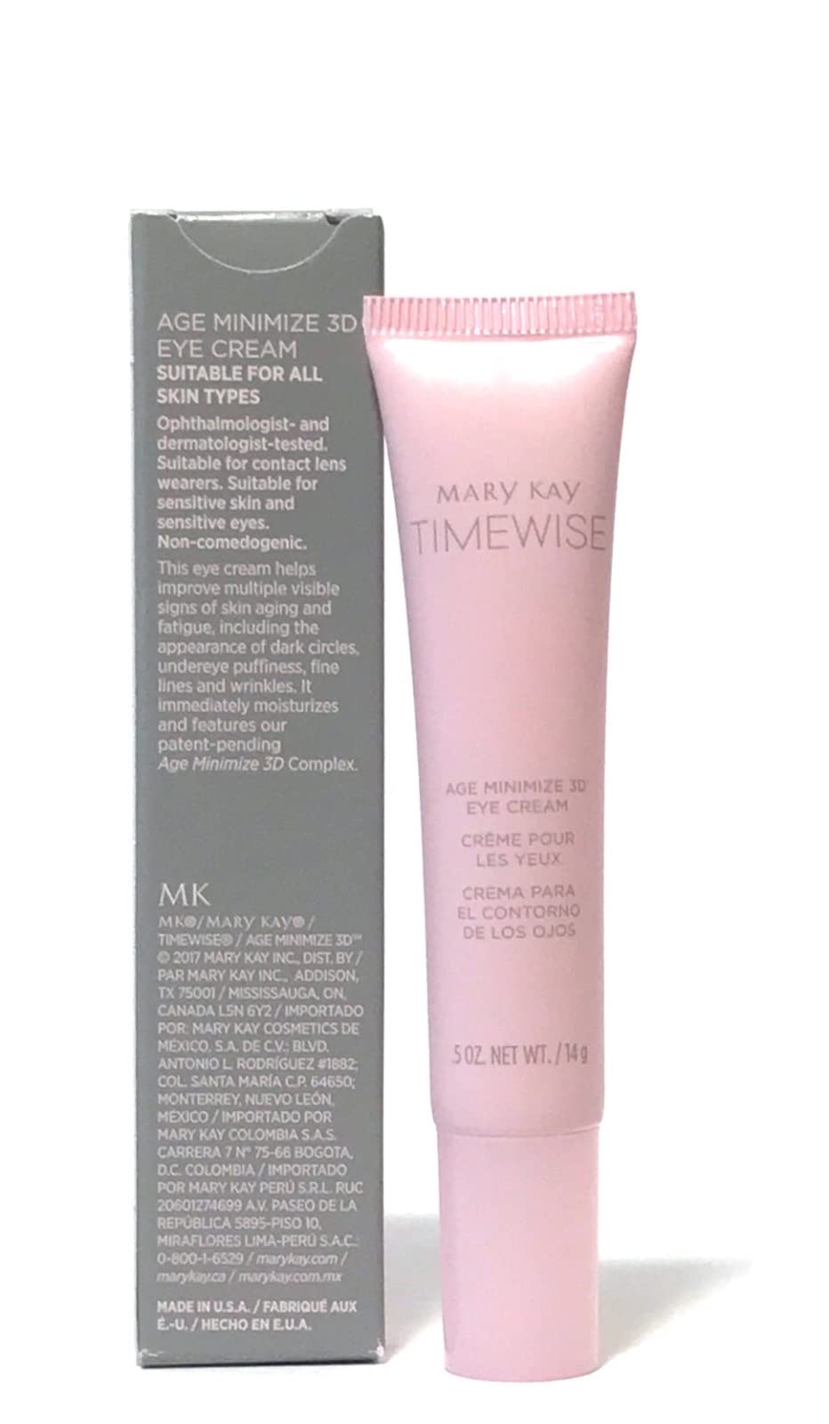 Mary Kay TimeWise eye cream texture close-up highlighting smooth, lightweight consistency