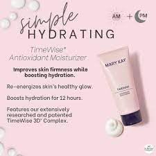 Mary Kay TimeWise applied to face in bathroom showing smooth coverage