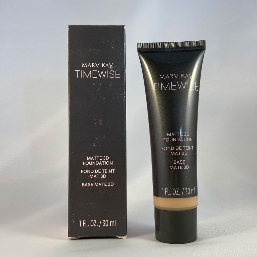 Mary Kay pump and label detail highlighting product branding and controlled dispensing benefit