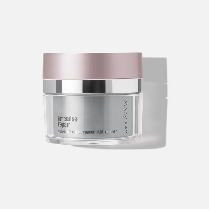 Mary Kay TimeWise Repair front packaging showing nourishing overnight firming benefit