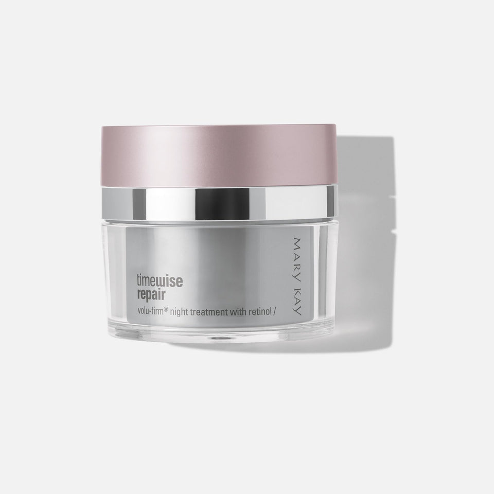 Mary Kay TimeWise Repair front packaging showing nourishing overnight firming benefit