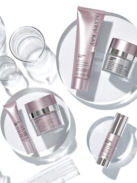 Mary Kay product applied on fingertip demonstrating gentle application and targeted delivery