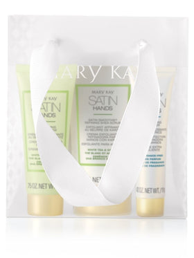 Mary Kay product being applied to hands to show texture and instant softening benefit