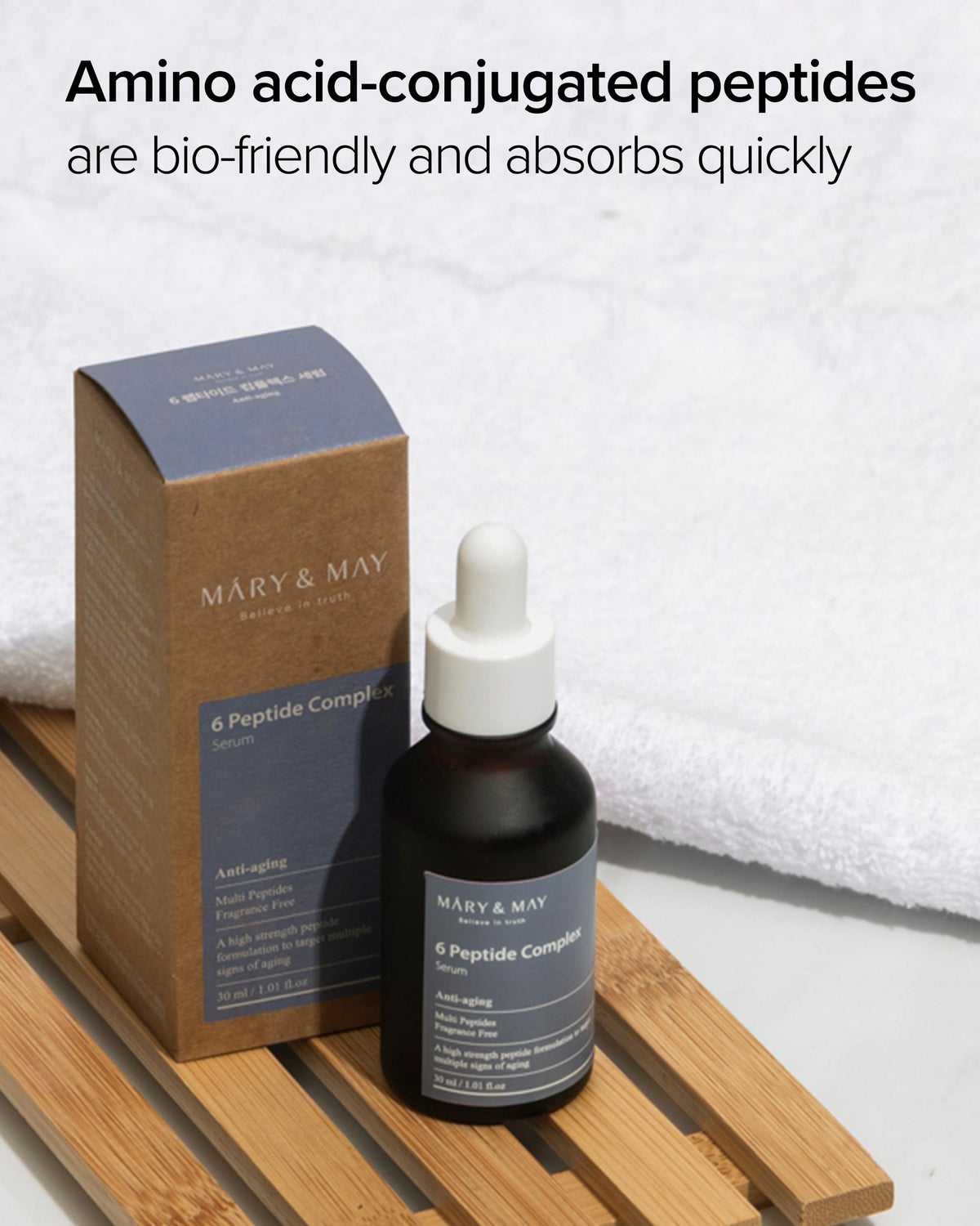 Mary&May applied on hand to show coverage and lightweight feel for layering routines