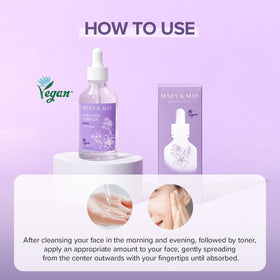 Mary&May illustrative before and after skin texture image suggesting improved smoothness