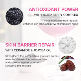 Mary&May label close-up highlighting blackberry extract potency