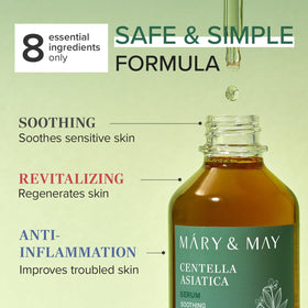 Mary&May ingredient label highlighting 95% Centella and EWG green grade