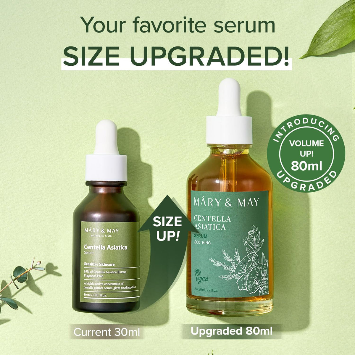 Mary&May serum texture on skin showing fast-absorbing hydration