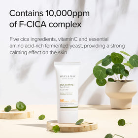 Mary&May F-CICA complex ingredient visual highlighting soothing benefit