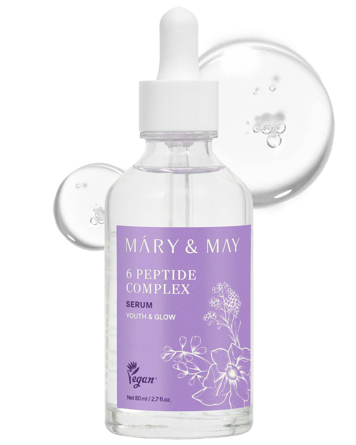 Mary&May front packaging showing bottle and label for clear product ID and benefits