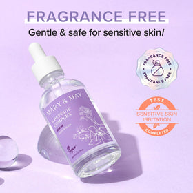 Mary&May bottle staged on bathroom counter as part of a morning skincare routine