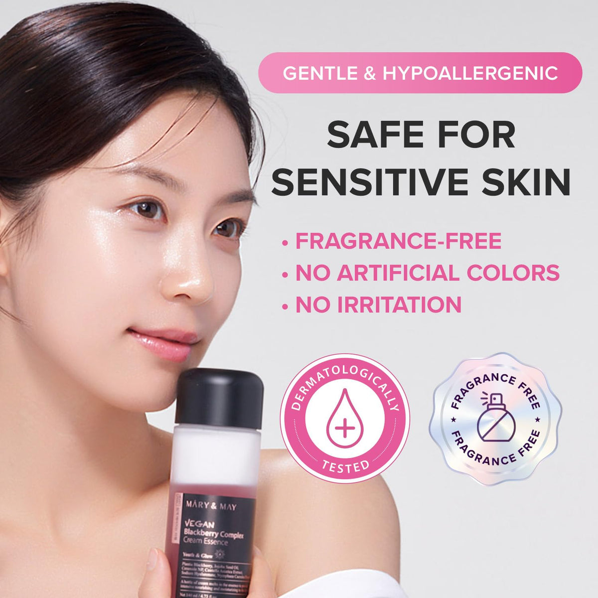 Mary&May product on vanity in skincare routine setting