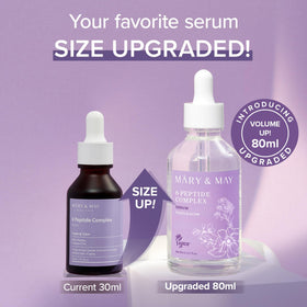 Mary&May serum on fingertip demonstrating precise application and lightweight feel