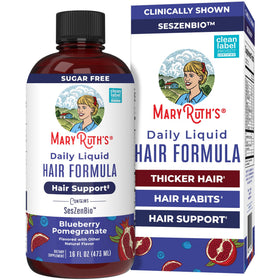 MARYRUTH'S front bottle view showing liquid hair formula benefit for daily use