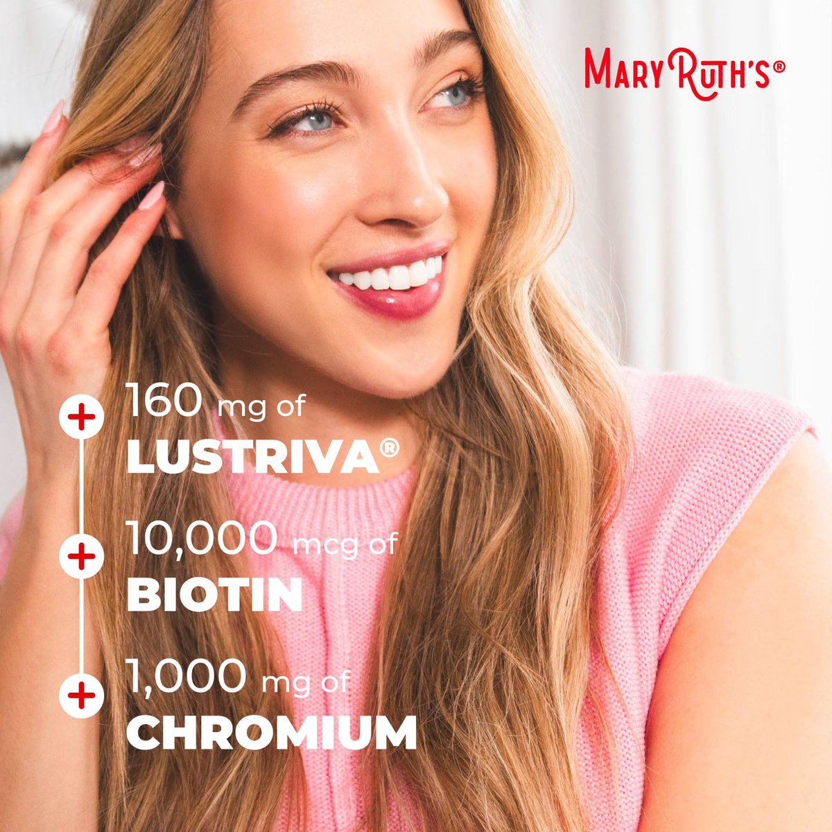 MARYRUTH'S lifestyle shot on bathroom counter to show routine integration and neat storage