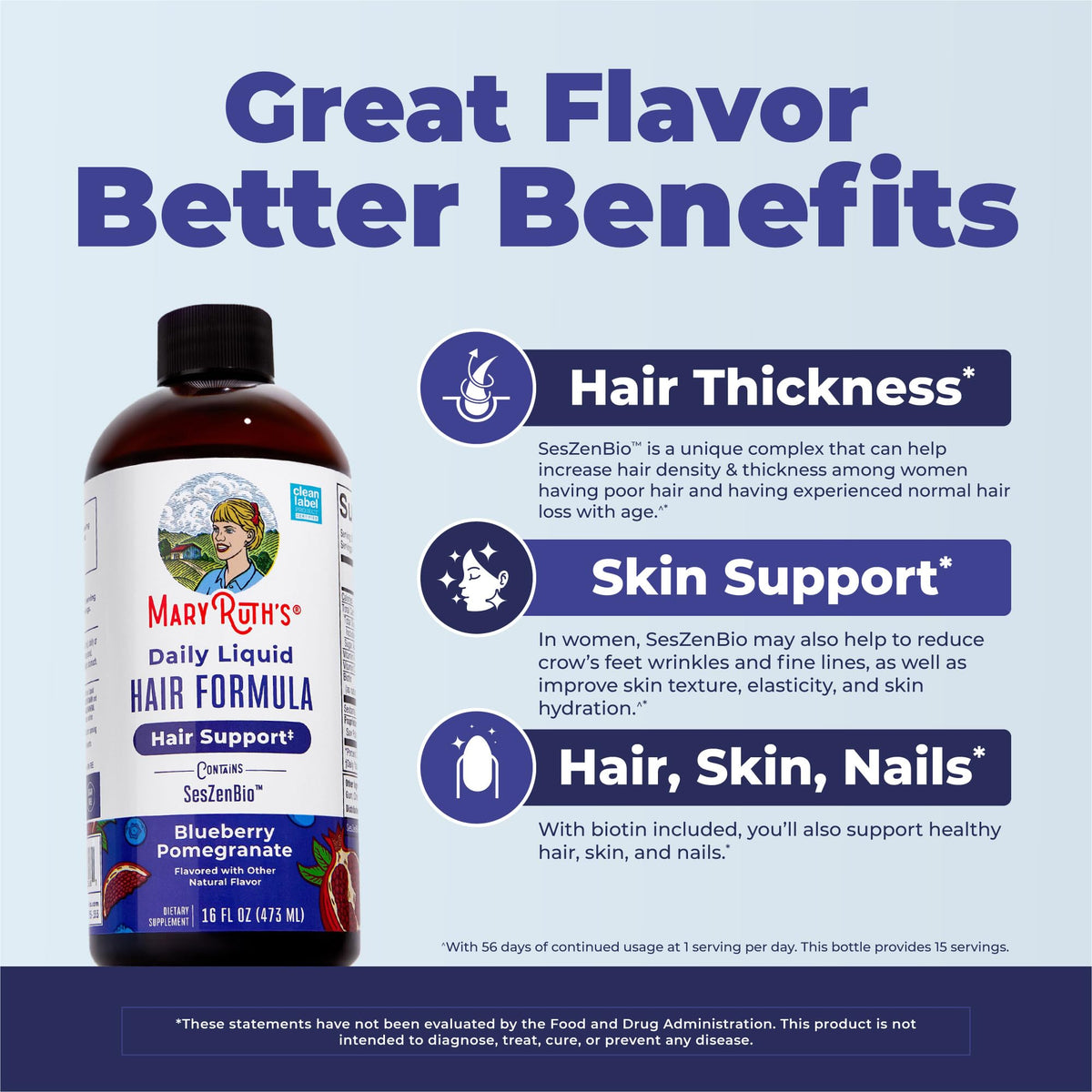 MARYRUTH'S liquid texture on spoon illustrating smooth formula and quick absorption